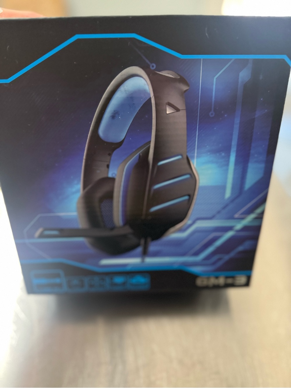 Gaming Headset with Microphone - Black and Blue